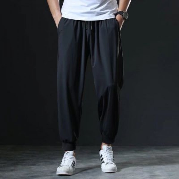 Men Casual Elastic Quick-Drying Sports Trousers